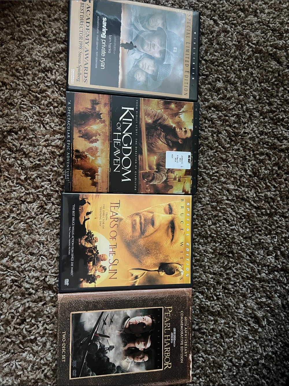 Four Classic War DVD’s- see pictures for details